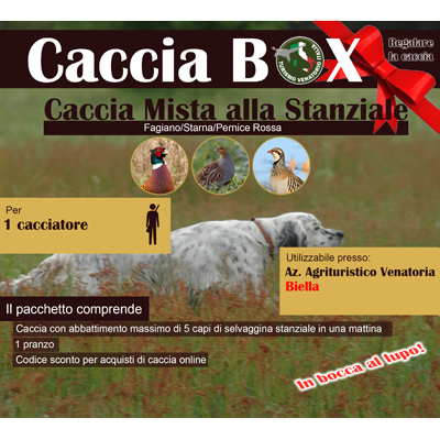 regala la caccia in Italia Alessandria Piemonte fagiano starna pernice rossa